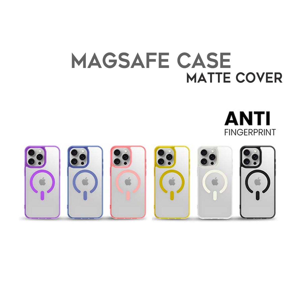 Cover per Samsung trasparente opaca con bordi colorati, con anello magnetico - 7016