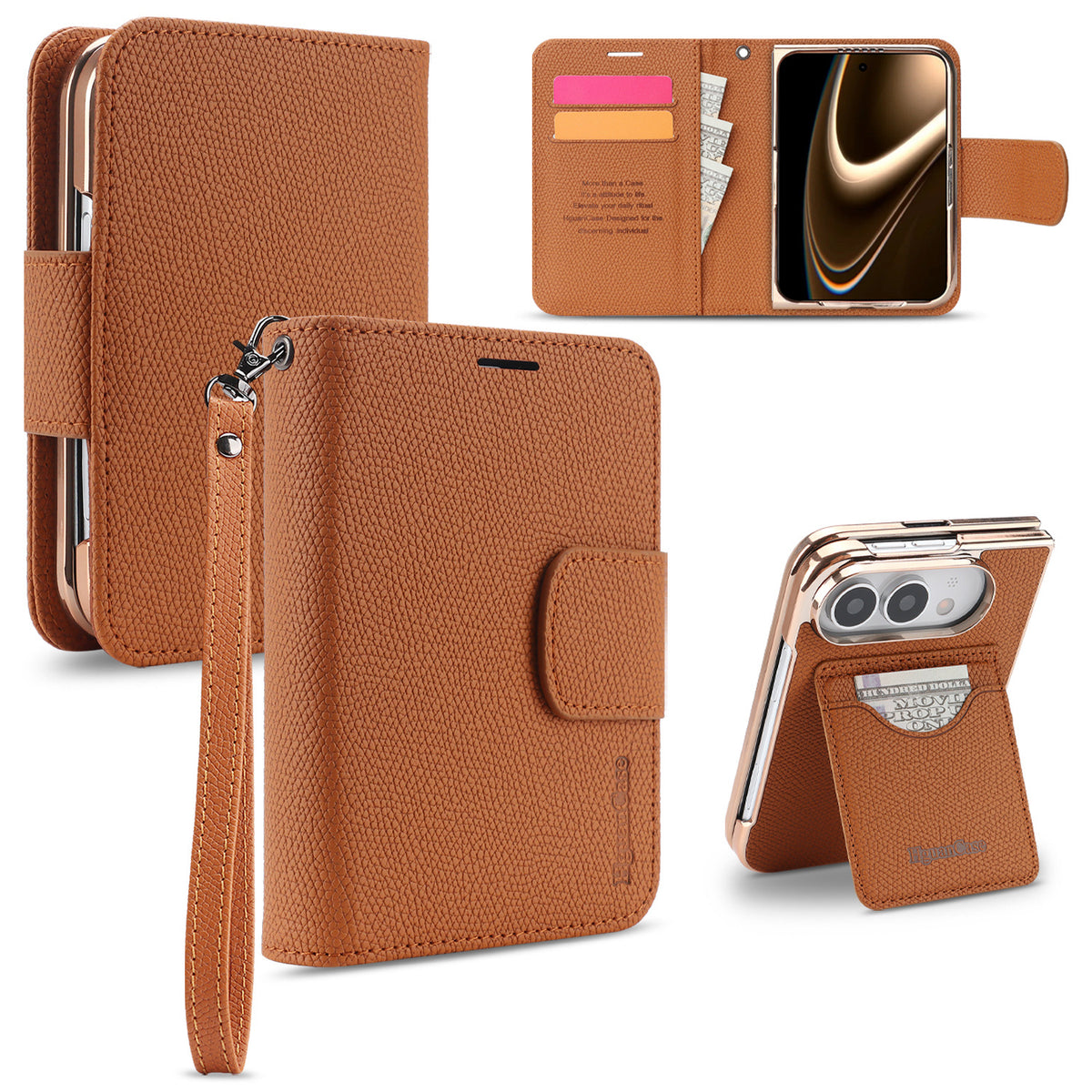 Cover a Libro 2 in 1 Magnetica e Staccabile per iPhone Duo, Custodia Portafoglio in PU con Porta Carte, Supporto Verticale e Orizzontale, Chiusura Magnetica e Laccetto-DUO-L01