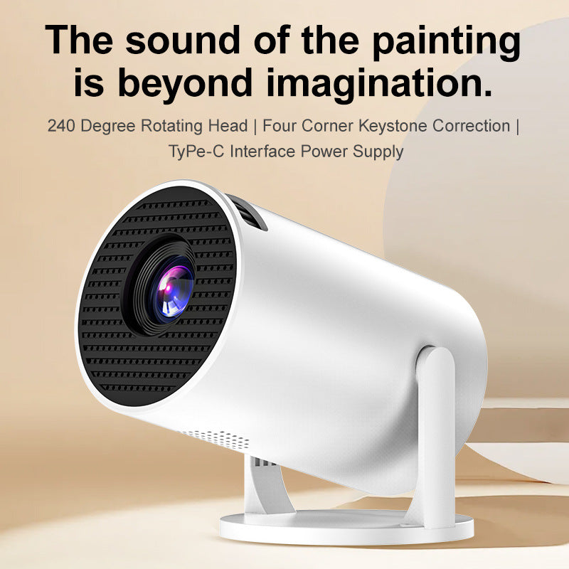 HY200/HY300 Mini | Proiettore portatile 1080P | Mirroring wireless | Cinema domestico compatto | Design a cannone Y200 - HY300MN