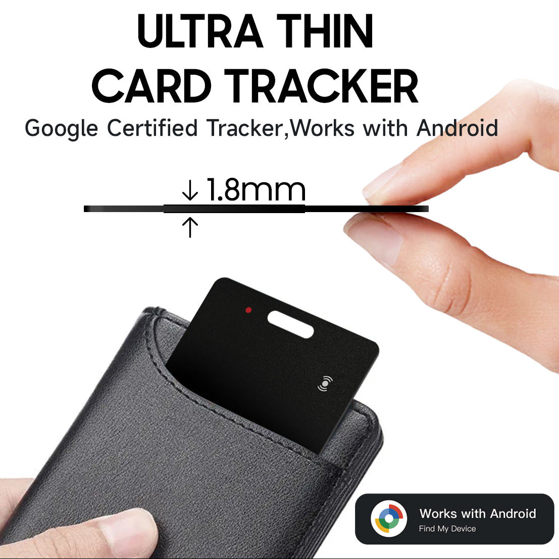 Dispositivo Anti-Smarrimento Ultra Slim – Compatibile con Android - Find Hub , Ricarica Wireless, Impermeabile, Solo 13g – K2