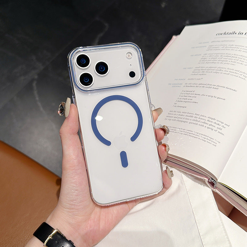 Cover Trasparente Magsafe per iPhone | PC Rigido Anti-Graffio e ingiallimento – Stile Minimal-CS08