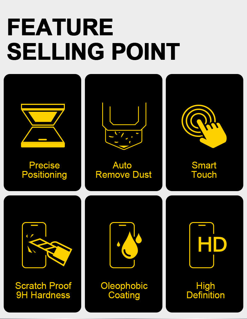 Pellicola in vetro temperato – HD ultra trasparente o anti-spia privacy, protezione totale - installazione rapida senza bolle e polvere - PL01/PL02