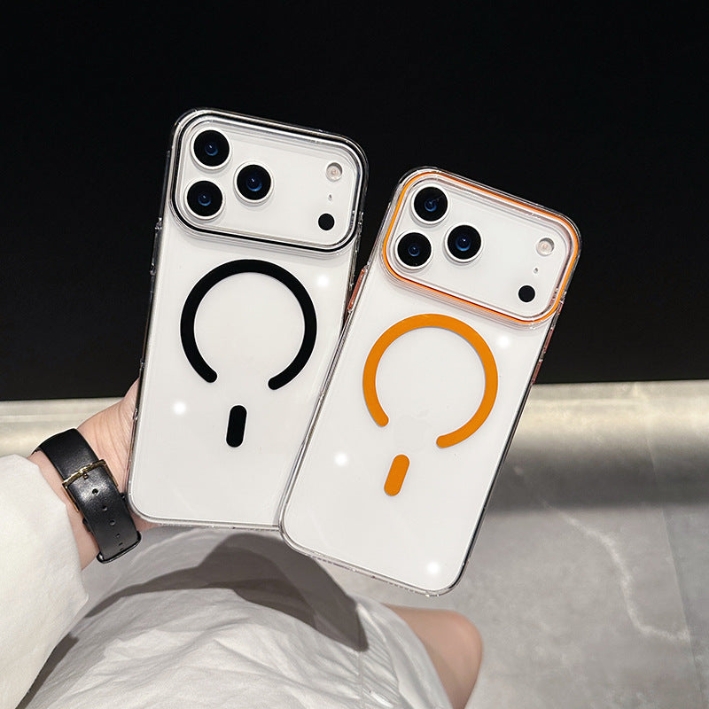 Cover Trasparente Magsafe per iPhone | PC Rigido Anti-Graffio e ingiallimento – Stile Minimal-CS08