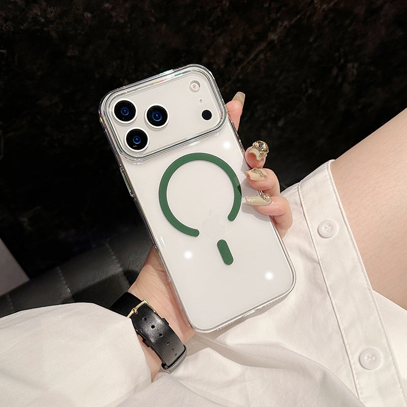 Cover Trasparente Magsafe per iPhone | PC Rigido Anti-Graffio e ingiallimento – Stile Minimal-CS08