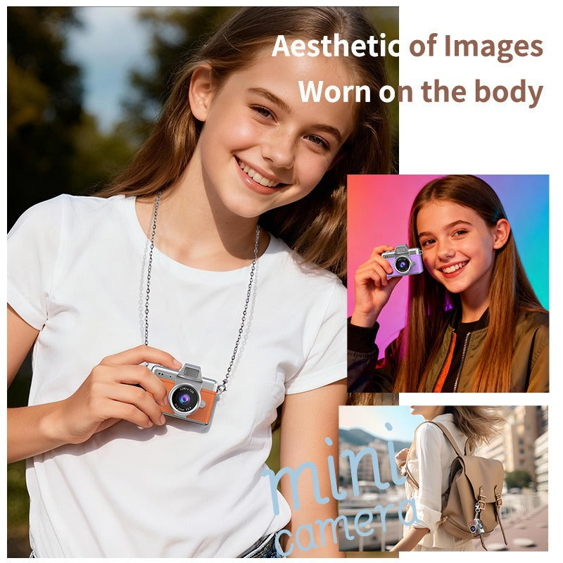 Mini Fotocamera Digitale portatile | Schermo Selfie Rotante 180° | Foto e Video HD 1280x720P | 32GB incluso- LK-027