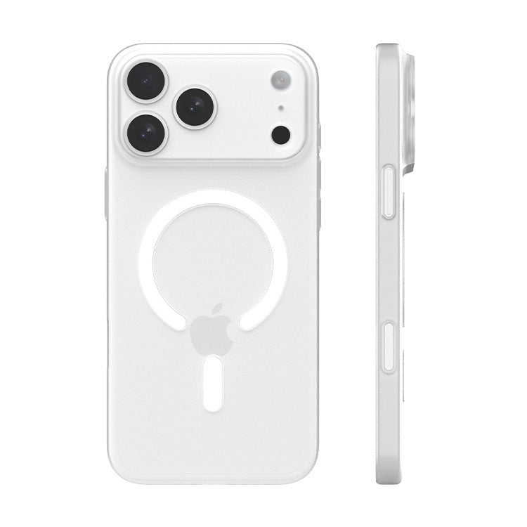 Cover Ultra Sottile da 12g per iPhone – Effetto Fumé, Finitura Opaca Antiscivolo, Compatibile con MagSafe, Anti-Impronta Mod. CS04