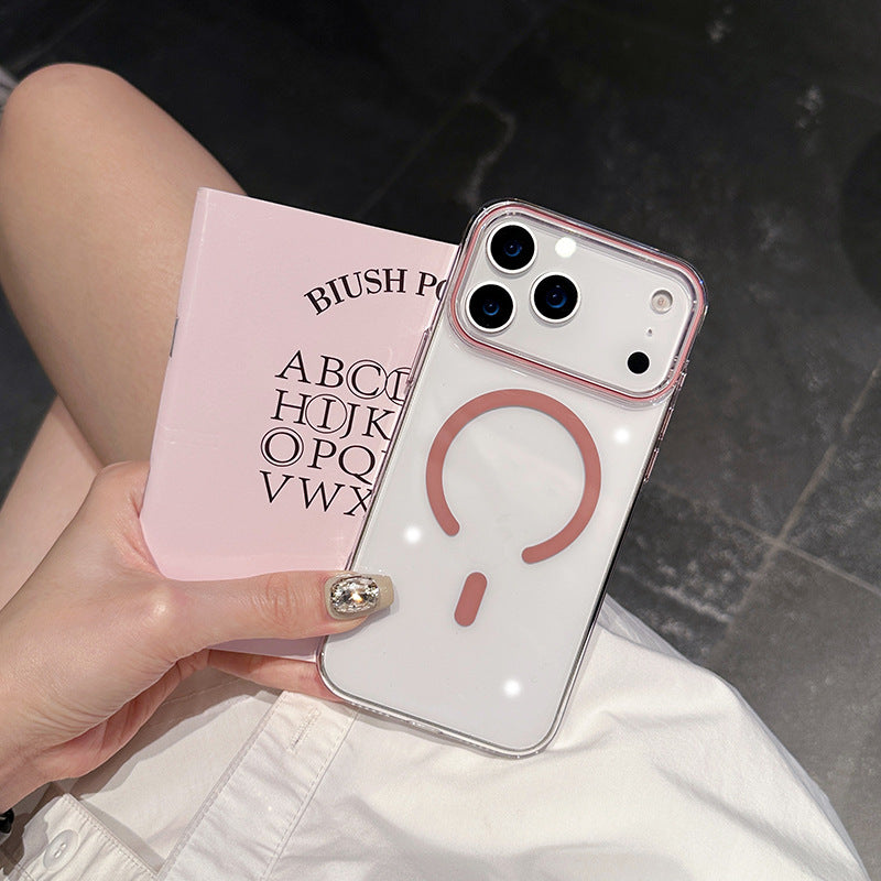 Cover Trasparente Magsafe per iPhone | PC Rigido Anti-Graffio e ingiallimento – Stile Minimal-CS08