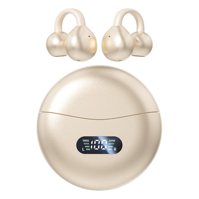 Auricolari Bluetooth| Design open-ear a clip | Non in-ear | Bluetooth 5.4 | Lunga autonomia - M79
