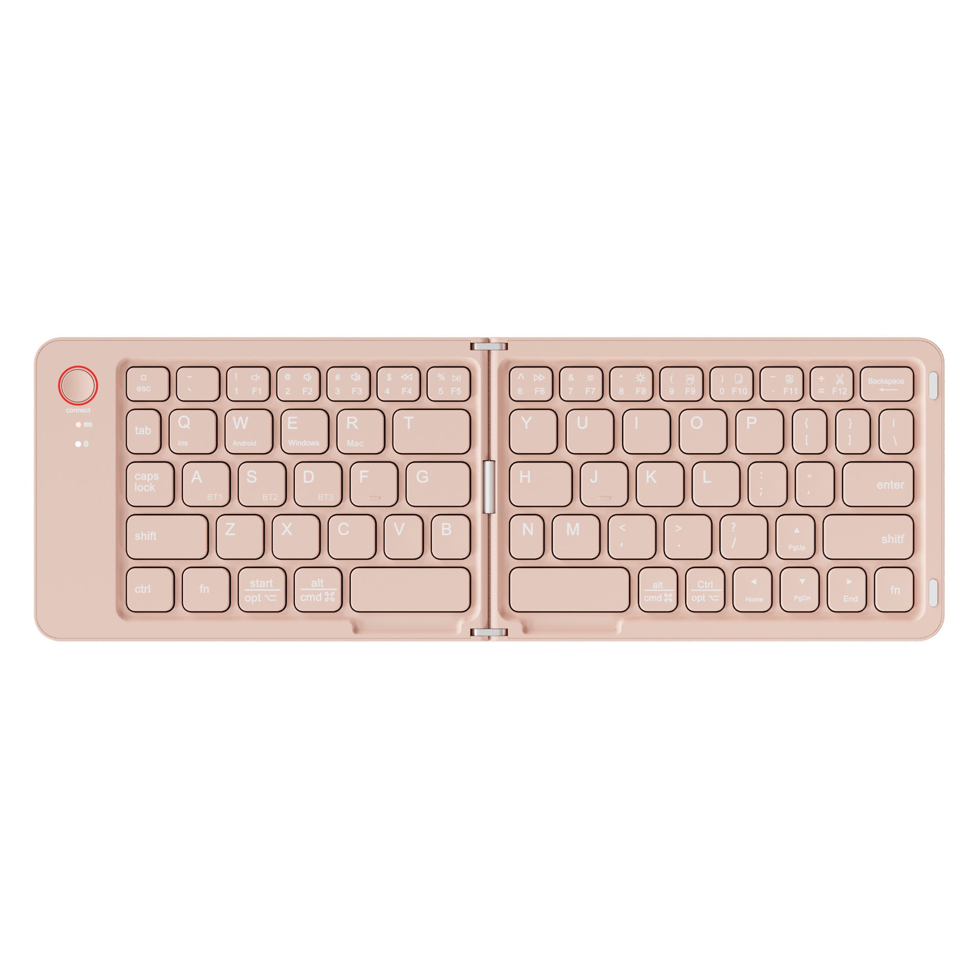Mini Tastiera Bluetooth Pieghevole | Ultra Sottile e Portatile |Chiusura Magnetica |Compatibile con iOS Android Windows per smartphone tablet e laptop - B023