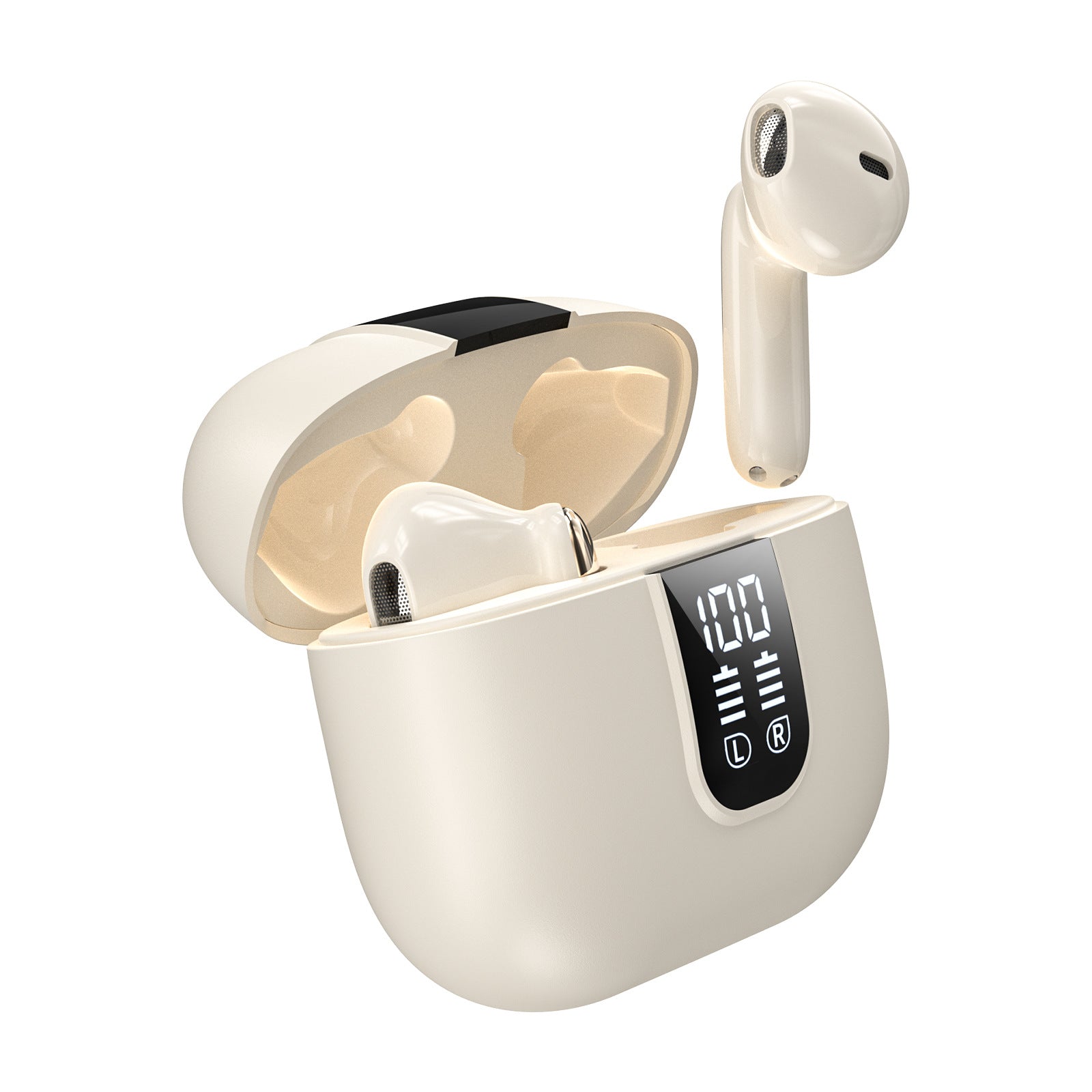 Auricolari Bluetooth con Cancellazione Ibrida del Rumore | Display LED | 6 Microfoni | ANC + ENC Anti-Vento - J11