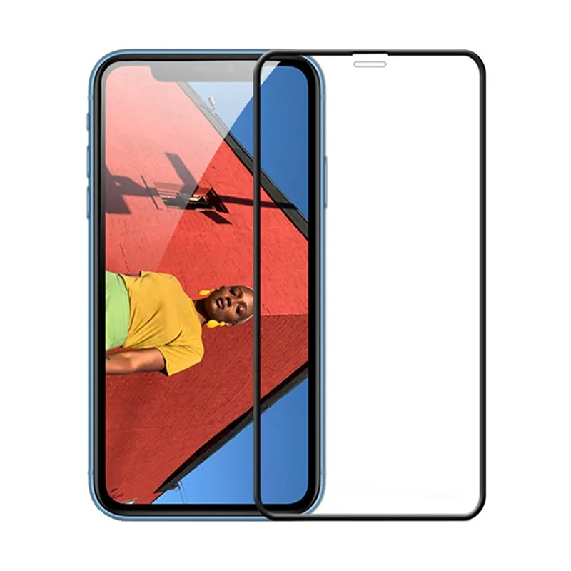 Pellicola in vetro temperato 3D per iPhone-Trasparente lucida - 1088