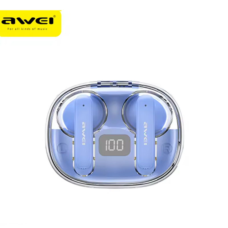 Awei T86-ENC – Auricolari Wireless Bluetooth 5.3 🎶 | ENC Noise Cancelling 🔇 | Display LED 🔋 | Custodia 500mAh ⚡ | Gaming Mode 🎮 | IPX6