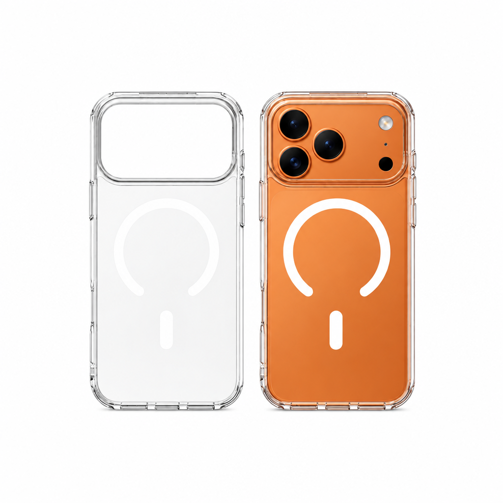 Cover Trasparente PC + TPU per iPhone – Antiurto, Anti ingiallimento ,Anti-Impronte e Anti-Graffio, Alta Trasparenza, Compatibile con MagSafe – 1110