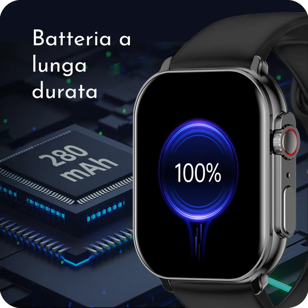 Smartwatch AMOLED 2,01” – Chiamate Bluetooth, Cinturino Magnetico, Autonomia 15 Giorni - SF1