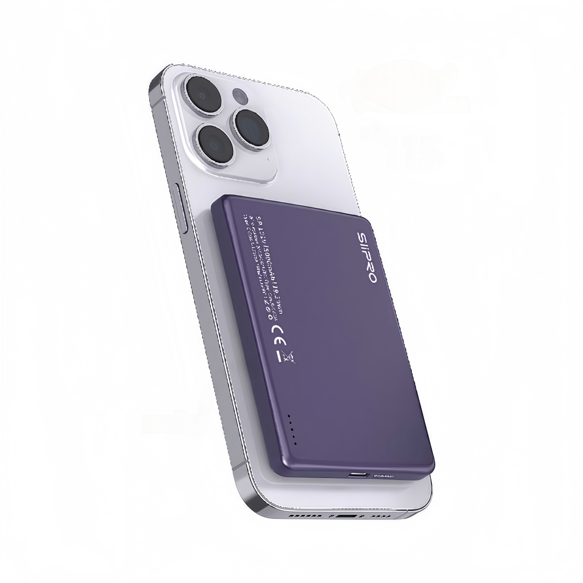 Mag Power Bank 5000 mAh - ultrasottile pesa 116g - ricarica veloce 19W (5V/9V/12V) - compatibile con MagSafe - SP-101