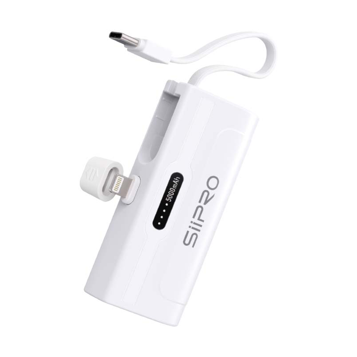 Mini Power Bank 5000mAh per iPhone – Cavo Lightning Incluso – Tascabile e Leggero 5000 mAh 10 W 2.1 A-SP-111