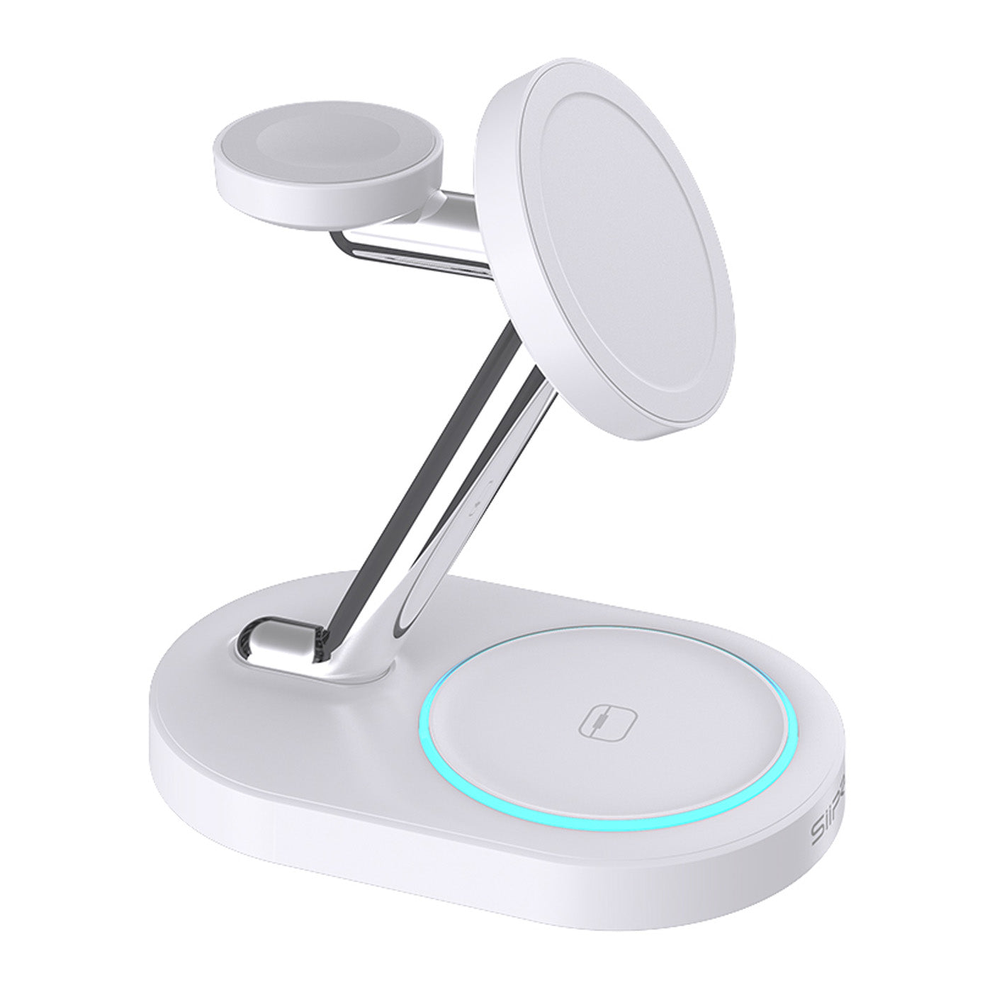 Stazione di Ricarica Wireless 3 in 1 con LED e Magnete – 15W per iPhone, Apple Watch e AirPods - SW-40