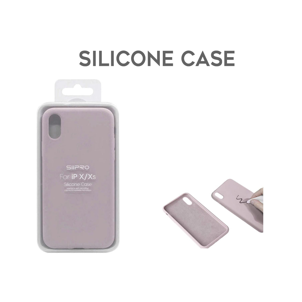 Cover per iPhone in silicone premium vellutato effetto pelle -Menta/Mint - 6006