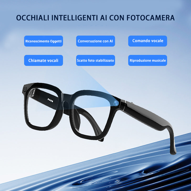 Nuovi occhiali da uomo alla moda | Montatura AI di alta qualità | Protezione luce blu | Stile coreano smart | Occhiali da sole intelligenti - V03
