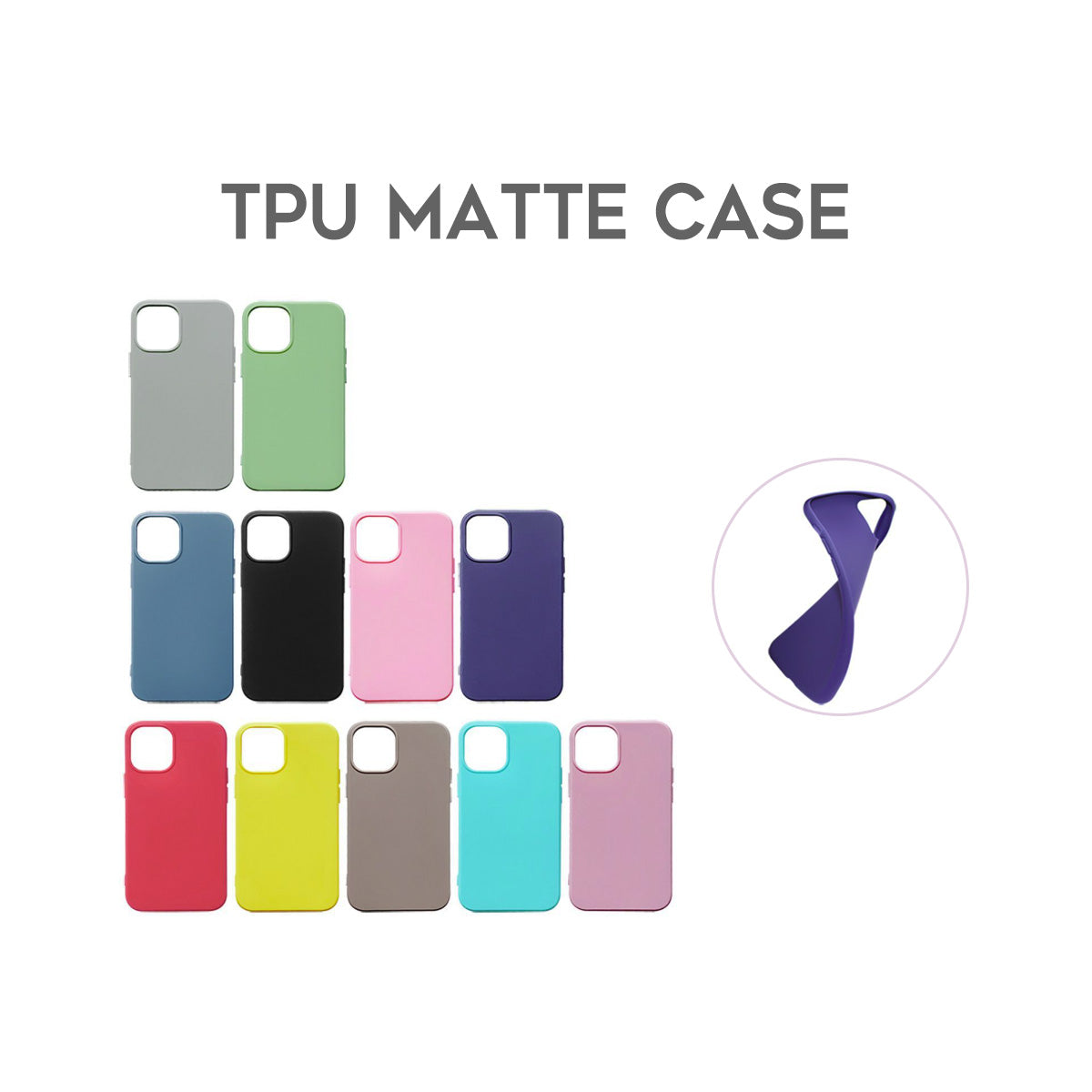 Cover per Samsung in TPU opaco sottile con tocco morbido - 8024