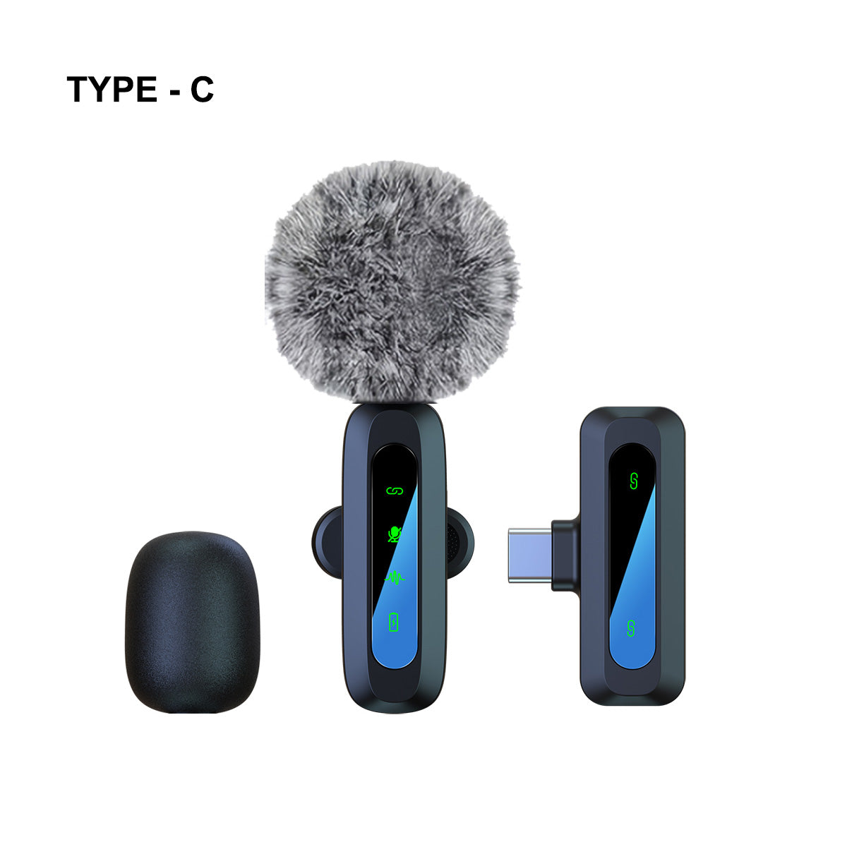 Microfono Lavalier Wireless 2.4G – Plug & Play con Riduzione del Rumore – Compatibile con iPhone & Android, ideale per TikTok Live, interviste e vlog - J3