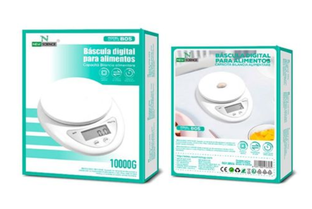 Bilancia Digitale da Cucina 5kg ⚖️ Display LCD Preciso 1g | Compatta & Facile da Usare - B05