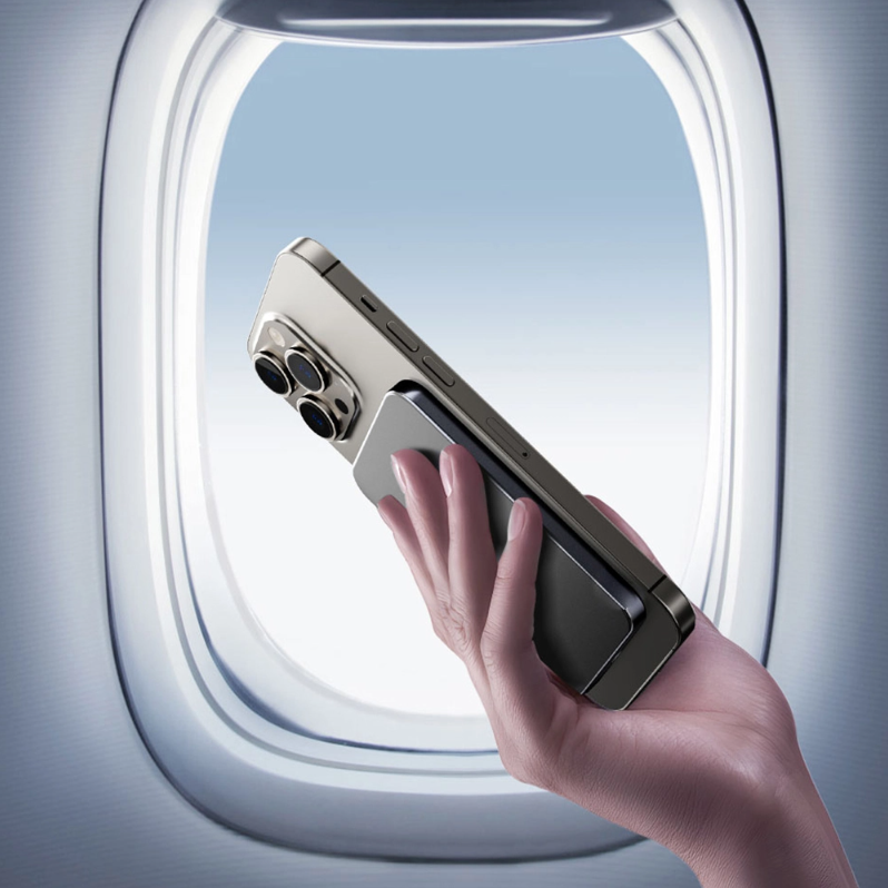 Power Bank Magnetico Wireless 5000mAh – Ricarica Ultra Sottile & Veloce 22.5W - S1095