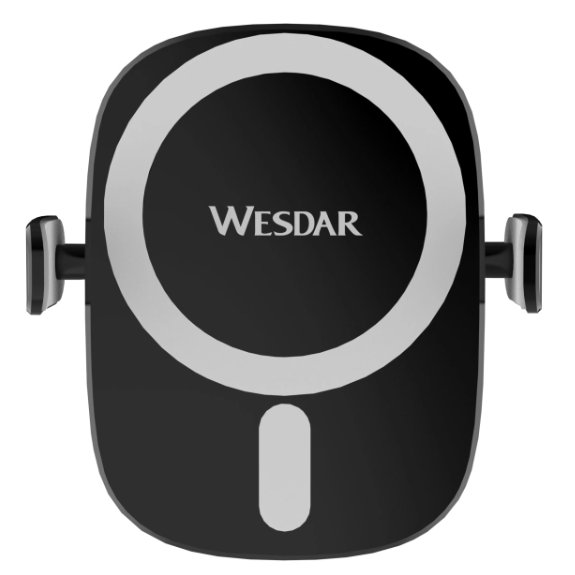 Caricabatterie Wireless Auto 15W con Bloccaggio Automatico – Supporto Magnetico per Smartphone