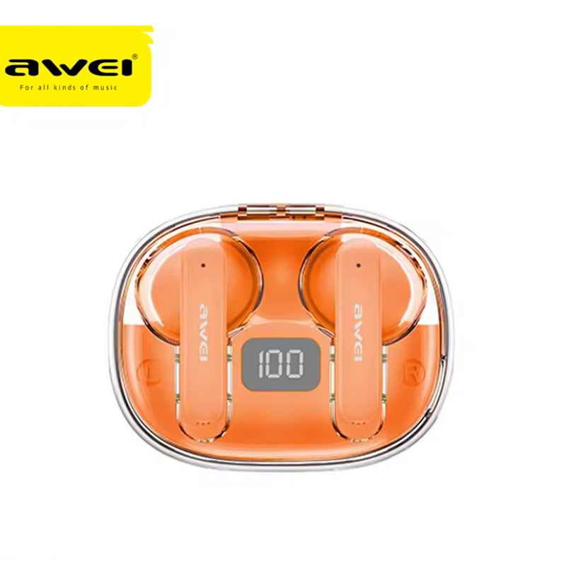 Awei T86-ENC – Auricolari Wireless Bluetooth 5.3 🎶 | ENC Noise Cancelling 🔇 | Display LED 🔋 | Custodia 500mAh ⚡ | Gaming Mode 🎮 | IPX6