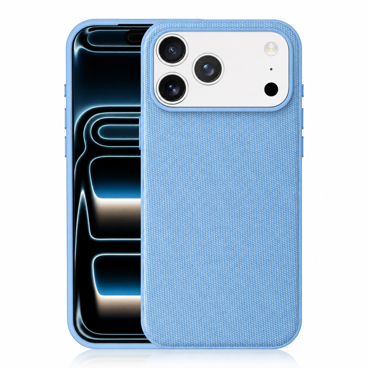 Cover Magnetica per iPhone, Protettiva Antiurto con Finitura Testurizzata e Bordi Rialzati-CS19