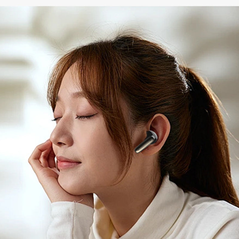 Auricolari Bluetooth con Cancellazione Ibrida del Rumore | Display LED | 6 Microfoni | ANC + ENC Anti-Vento - AB01
