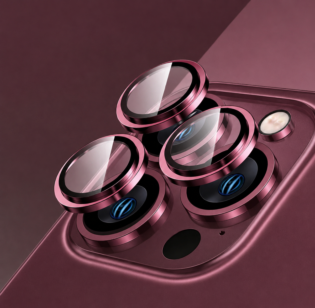 Cerchietti copri-lente effetto metallo per iPhone – Proteggi Obiettivo e Lenti, Design Singolo per Fotocamera - 1021