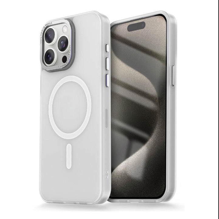 Cover trasparente effetto fumé per iPhone | Soft touch + Anti impronte | MagSafe compatibile - 6030