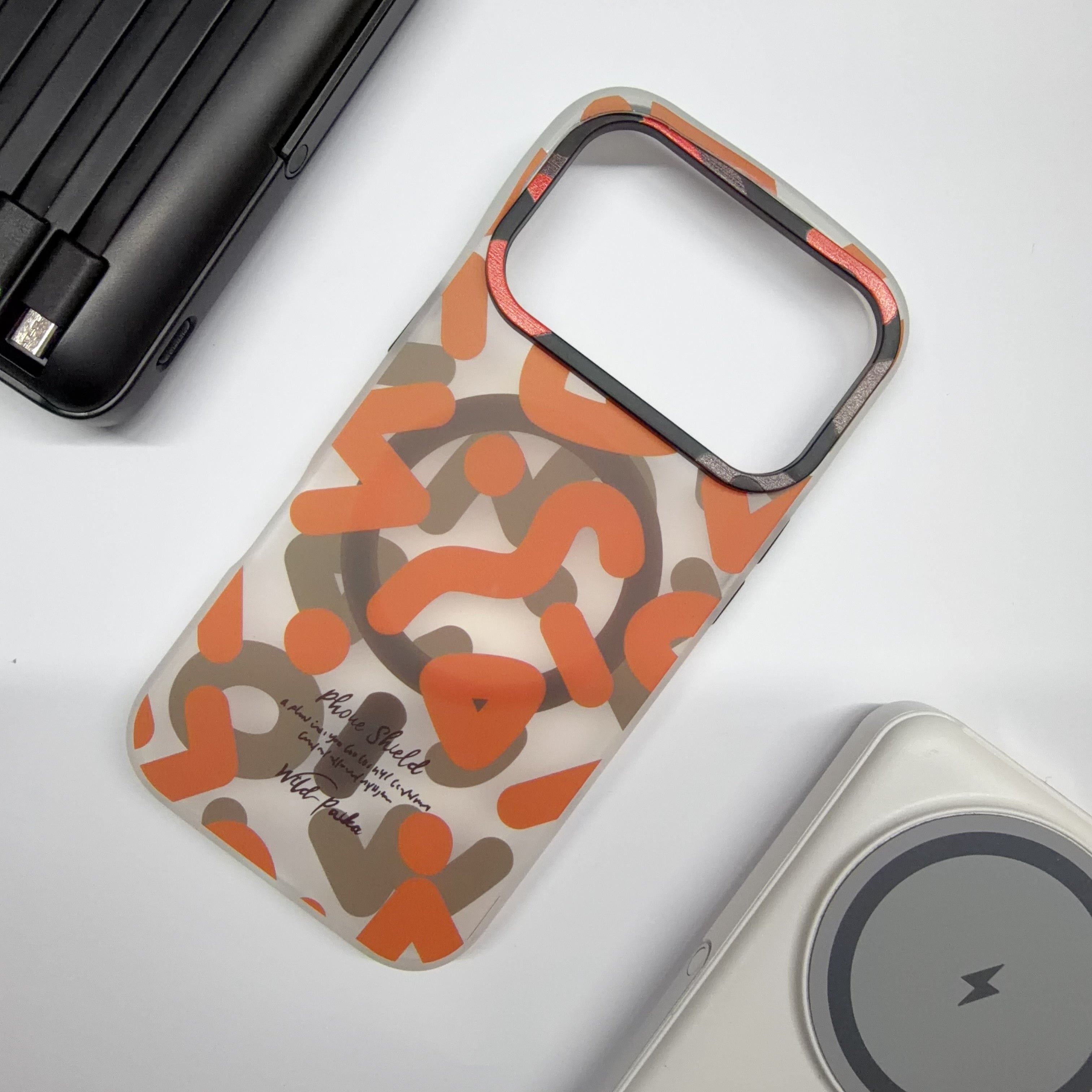 Cover per iPhone con stile mimetico, compatibile con MagSafe - 6042