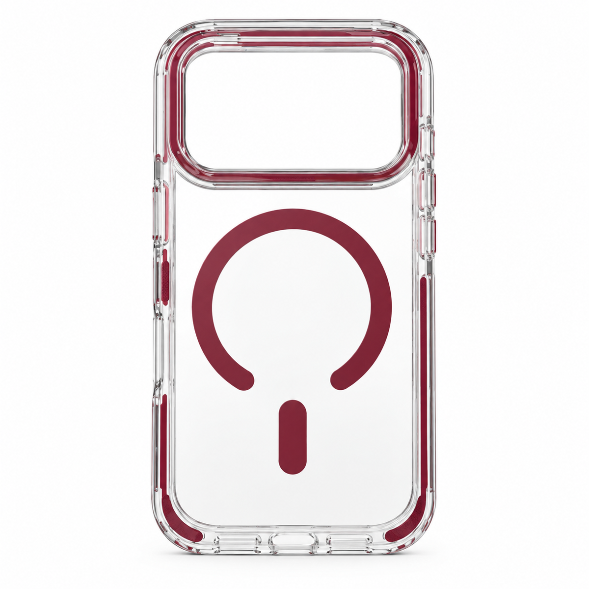 Cover Trasparente Magnetica 2 in 1 , Custodia Antiurto con Bordi Antiscivolo, Compatibile con MagSafe-CS16