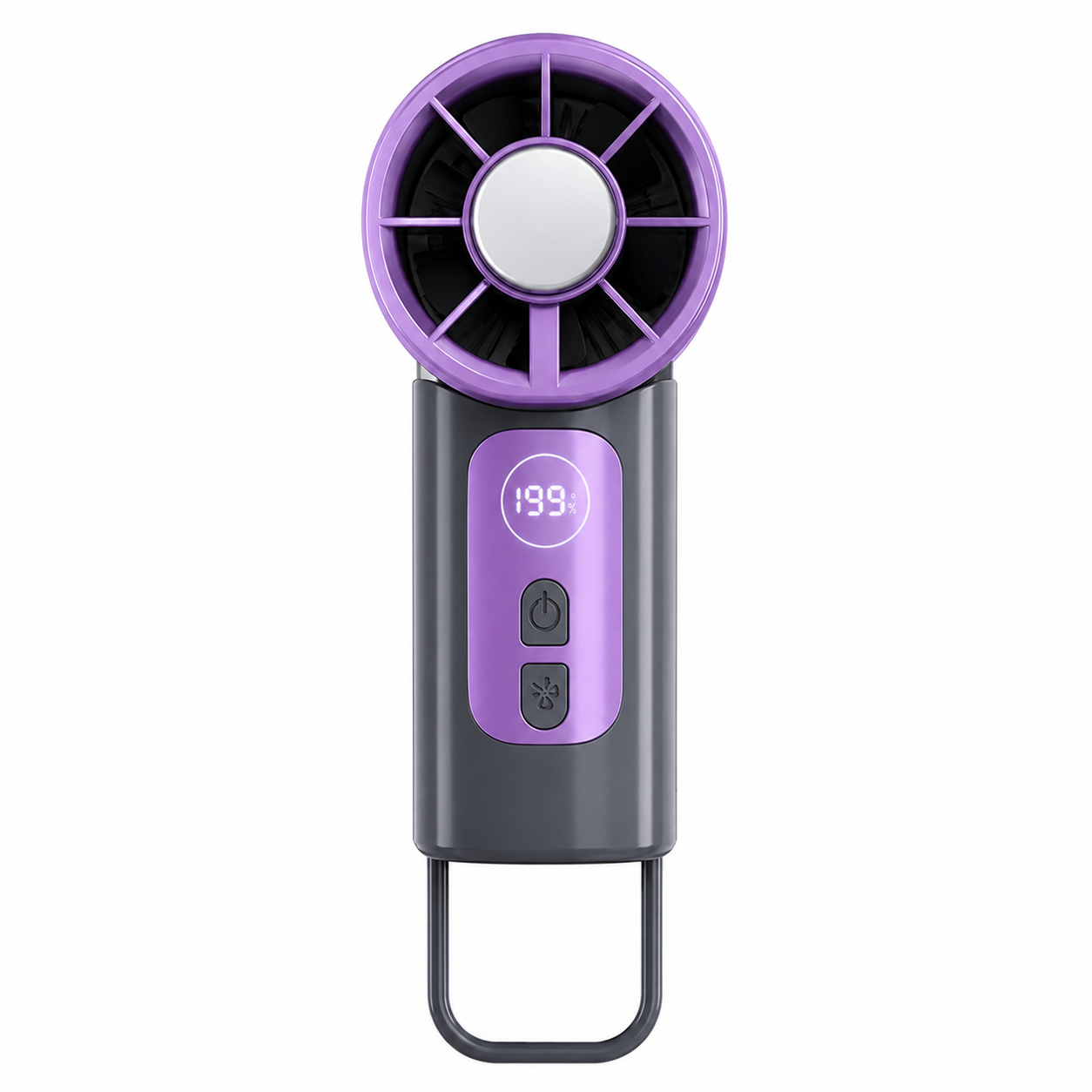 Ventilatore Mini Portatile con Raffreddamento a Semiconduttore | 199 Livelli di Velocità | Tecnologia TEC Effetto Ghiaccio | Motore da 11.000 giri/min | Display LED | Clip Regolabile | Ricarica USB | Ideale per Viaggi e Ufficio-Y51
