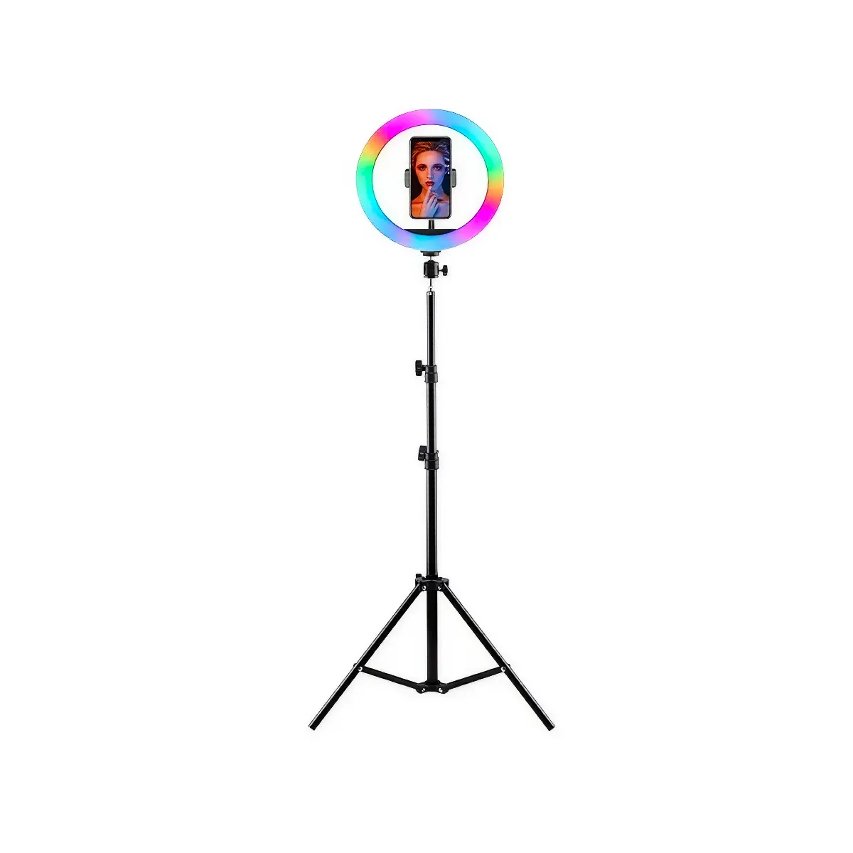 Ring Light RGB da 12 pollici con 15 modalità di illuminazione | rotazione a 360° – Luce Professionale per Video & Selfie - MU-60453