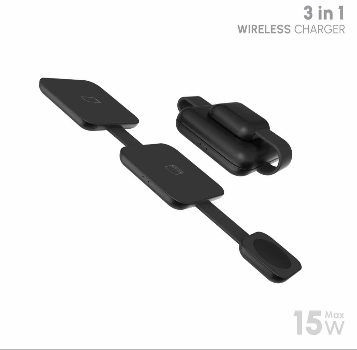 Caricatore Wireless Magnetico 3-in-1 WESDAR | Ricarica Rapida 15W - WX688