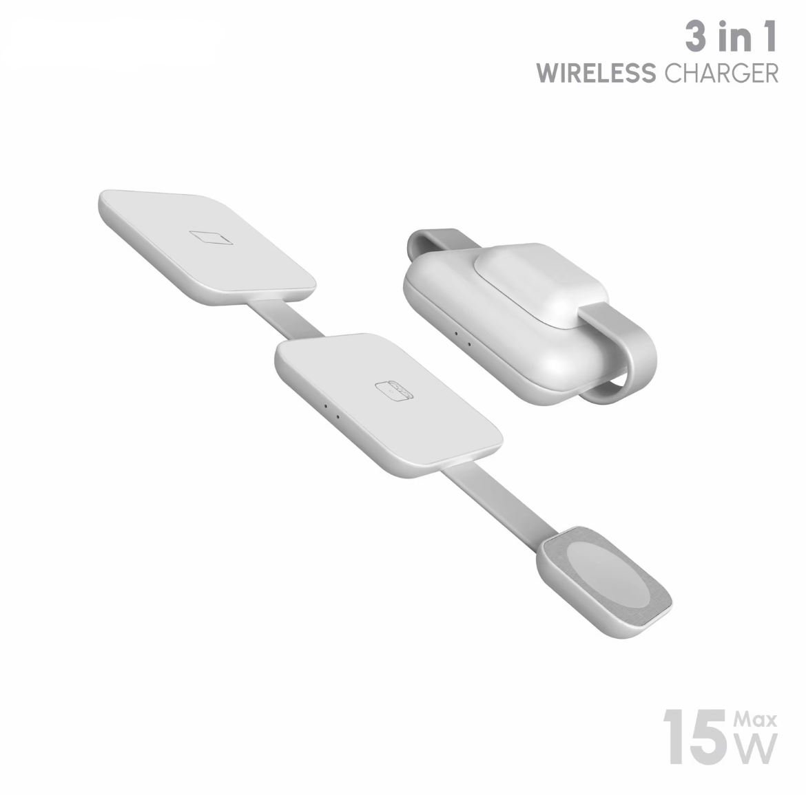 Caricatore Wireless Magnetico 3-in-1 WESDAR | Ricarica Rapida 15W - WX688