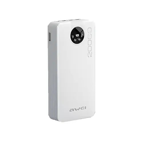 Awei P134K Power Bank 20000mAh | 4 Cavi Integrati | Ricarica Rapida | Display LED | Ultra Slim & Portatile