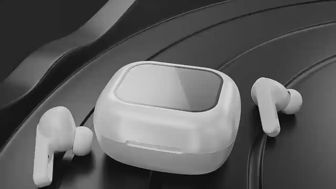 Auricolari Bluetooth LX10 con Schermo LED a Colori | Traduzione AI, Cancellazione Attiva del Rumore & Controllo Touch Intelligente M6