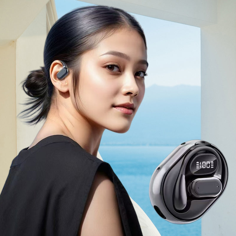 Nuovi auricolari AI intelligenti | Traduzione in tempo reale | Bluetooth | Lunga autonomia | Design OWS open-ear | Gancio auricolare comodo - Q26