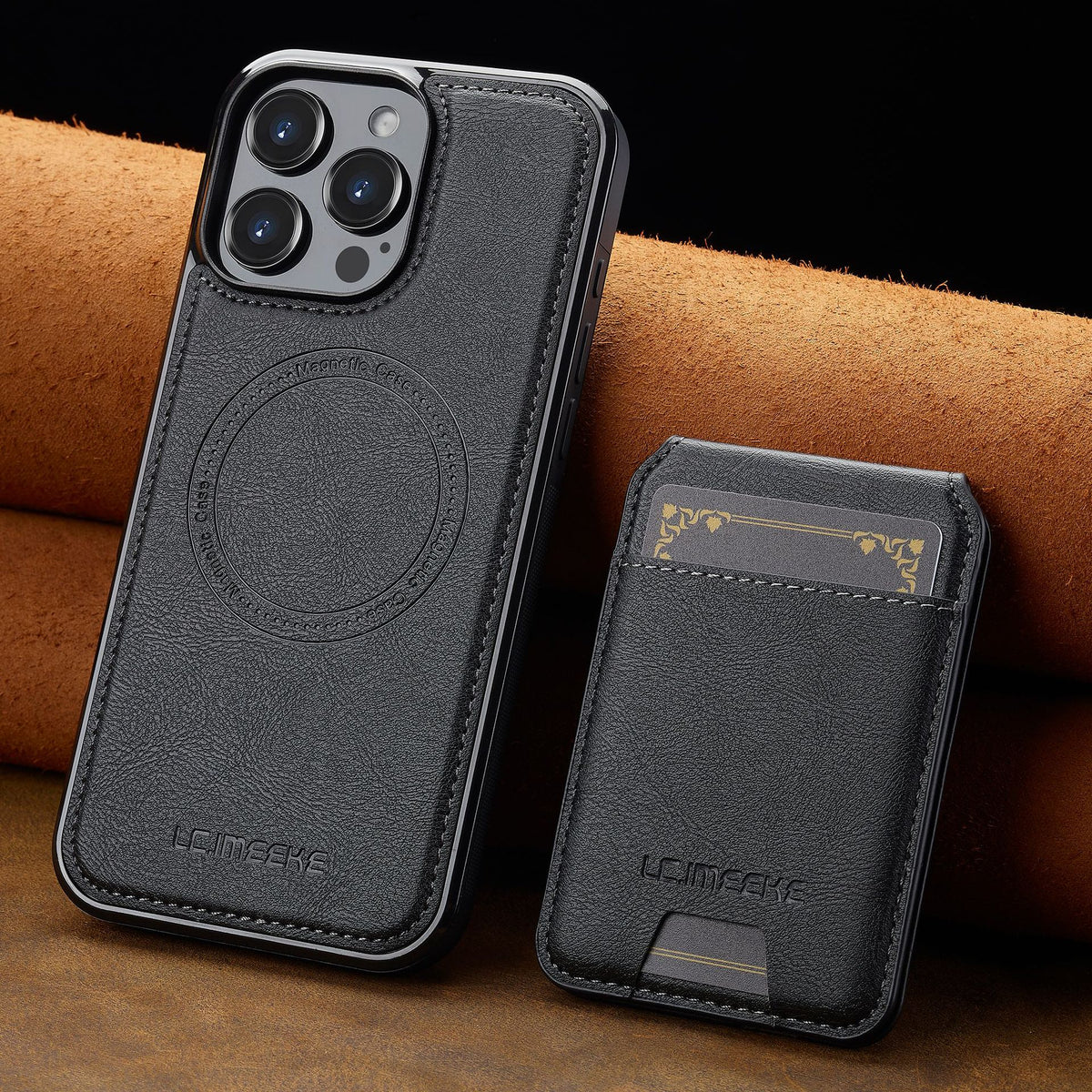 Cover Magnetica con Portafoglio Rimovibile 2 in 1 – Supporto Regolabile e Porta Carte CS15