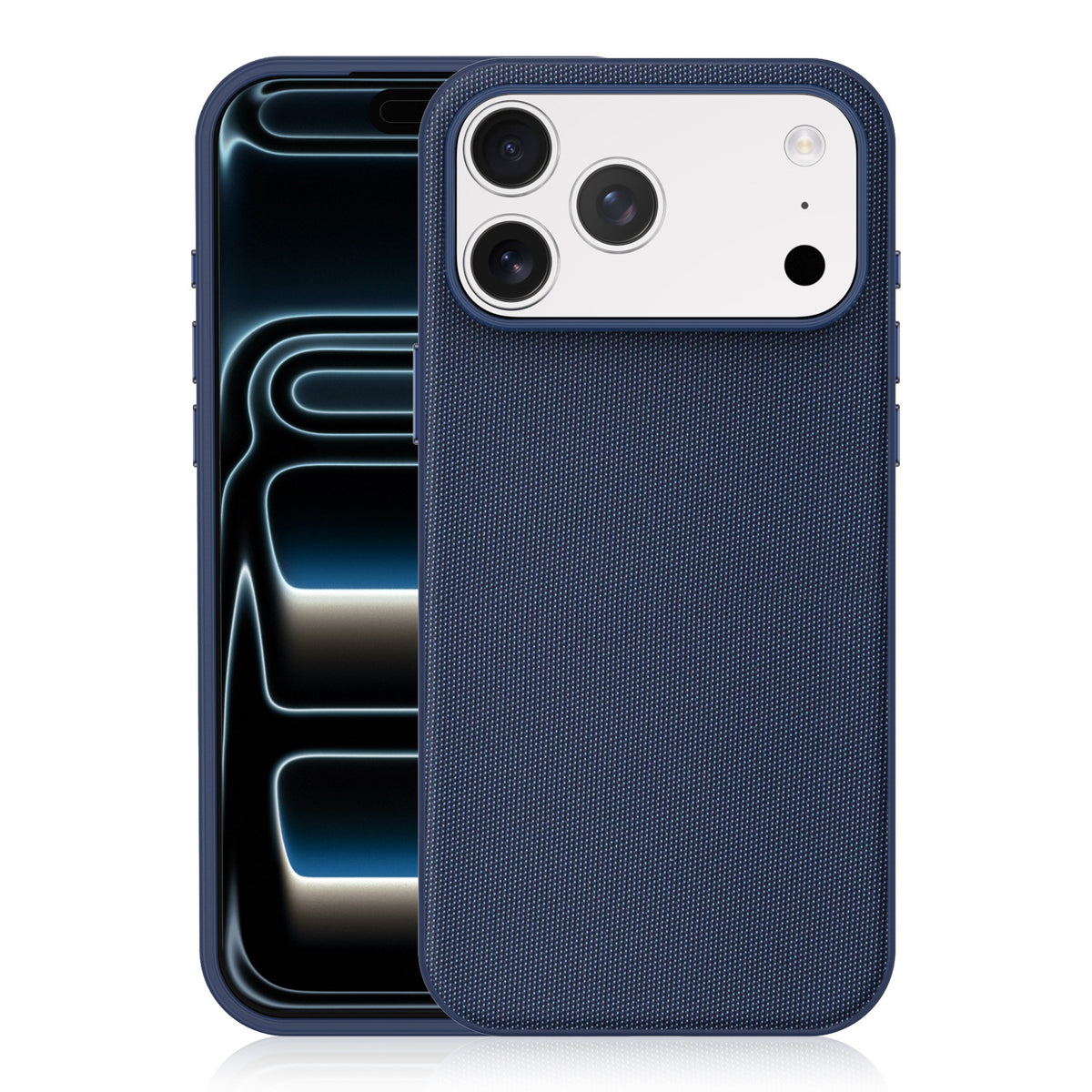 Cover Magnetica per iPhone, Protettiva Antiurto con Finitura Testurizzata e Bordi Rialzati-CS19