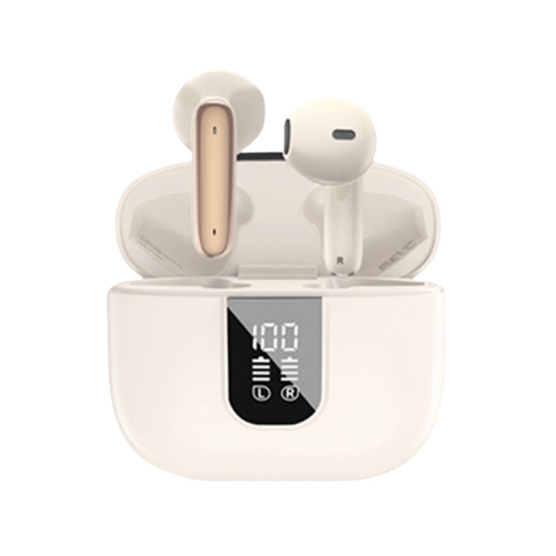 Auricolari Bluetooth con Cancellazione Ibrida del Rumore | Display LED | 6 Microfoni | ANC + ENC Anti-Vento - AB01