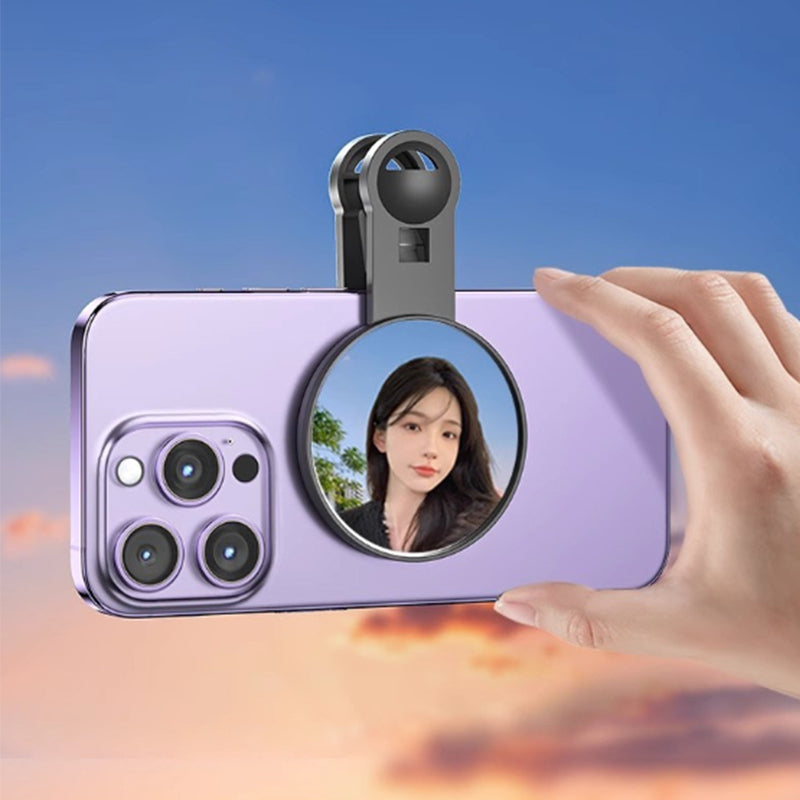 Specchio Universale per Selfie con Fotocamera Posteriore – HD, Portatile con Telecomando e Astuccio | Perfetto per Trucco e Foto all’Aperto - SS01