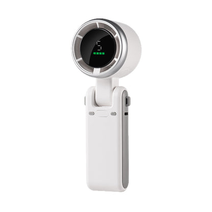 Ventilatore Portatile a Turbina – Ricaricabile USB, Display Digitale, Motore Brushless, Raffreddamento Rapido, da Tavolo o da Collo, Pieghevole - VP01