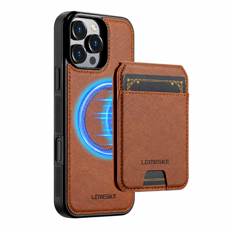 Cover Magnetica con Portafoglio Rimovibile 2 in 1 – Supporto Regolabile e Porta Carte CS15