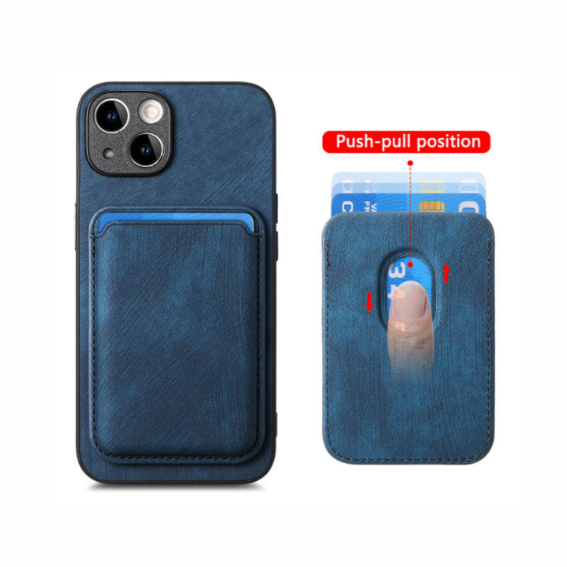 Cover Magnetica effetto pelle 2 in 1 con Portafoglio Porta Carte Rimovibile – Design Elegante, Protezione e Praticità - CS14