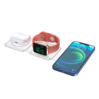 Caricatore Wireless 3 in 1 Pieghevole Magnetico – Ricarica iPhone, Apple Watch e AirPods - SW-42